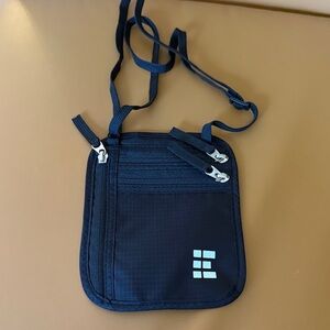 Sleek Black Travel Neck/Belt Bag